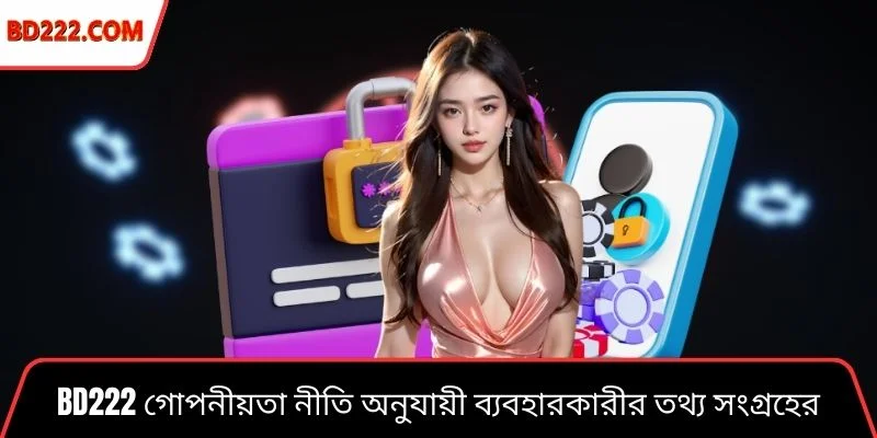 Bd222 গোপনীয়তা নীতি অনুযায়ী ব্যবহারকারীর তথ্য সংগ্রহের নিরাপদ প্রক্রিয়া চিত্র