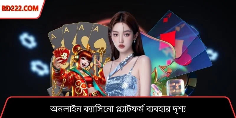 অনলাইন ক্যাসিনো প্ল্যাটফর্ম ব্যবহার দৃশ্য