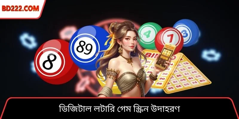 ডিজিটাল লটারি গেম স্ক্রিন উদাহরণ