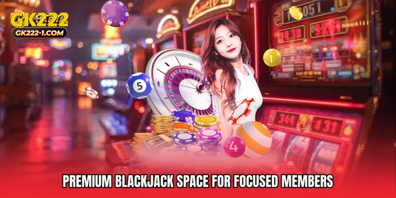 Premium blackjack space for focused members